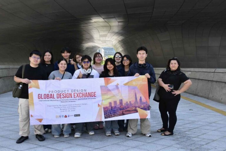 นิสิตสาขาการออกแบบผลิตภัณฑ์ จำนวน 10 คน ได้เดินทางเข้าร่วมโครงการ Global Design Exchange: International Workshop ณ ประเทศเกาหลีใต้