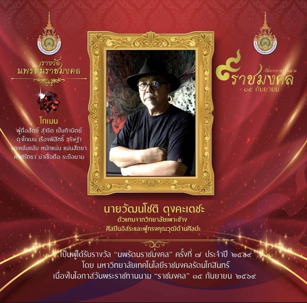 ขอแสดงความยินดีกับศิษย์เก่าคณะศิลปกรรมศาสตร์ ในโอกาสที่ได้รับรางวัล “นพรัตนราชมงคล” ครั้งที่ 7 ประจำปี 2569 จากมหาวิทยาลัยเทคโนโลยีราชมงคลรัตนโกสินทร์